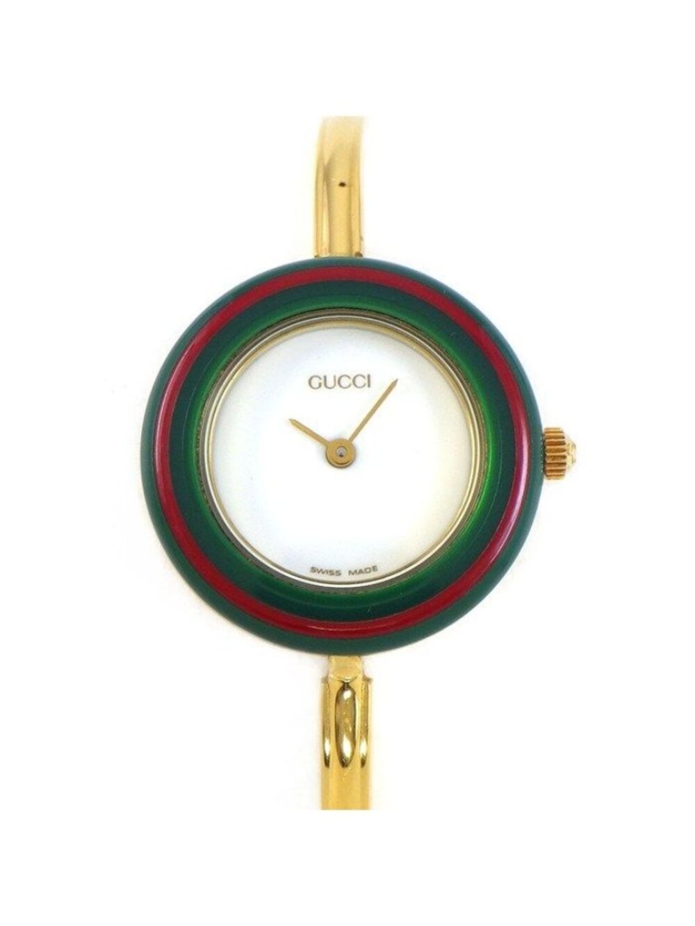 Gucci Watch Change Bezel 11/12.2 Multicolor All 12 Colors White Dial Quartz